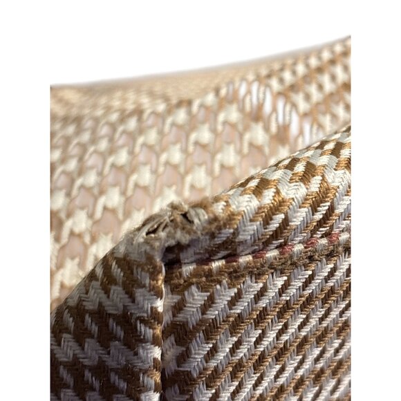 Lauren Ralph Lauren Shoulder Bag – Houndstooth Plaid Fabric & Leather Trim - Picture 8 of 12